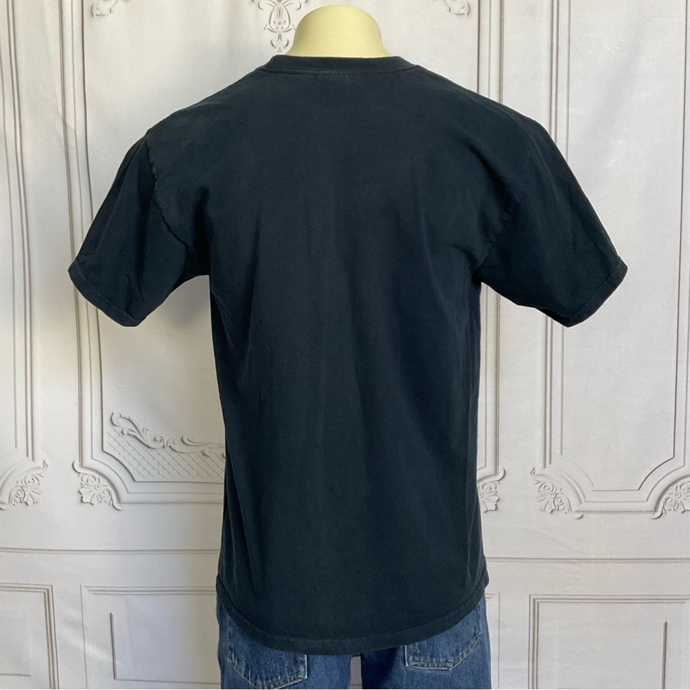 Y2K Vintage Chuck and Larry Movie Promo Shirt L Navy Adam Sandler Comedy EUC - Picture 3 of 5